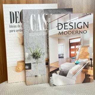 Kit 3 Livros Decorativos Porta Objetos Multiuso Kit 3 Livros Decorativos Porta Objetos Multiuso Design & Casa Decor 