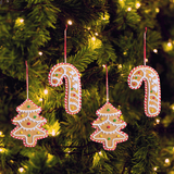 Kit Árvore de Natal - 2 Fitas de Led + 6 Pendentes Para Árvore + Estrela Topo Árvore Estrela Decorativa Dourada - Enfeite de Natal Brilhante Design & Casa 