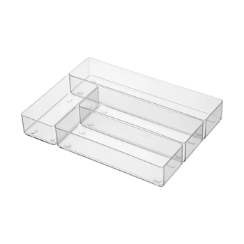 Kit Organizador De Gavetas 4 Peças Coleção Cozinha- Kit Organizador De Gavetas 4 Peças Design & Casa 