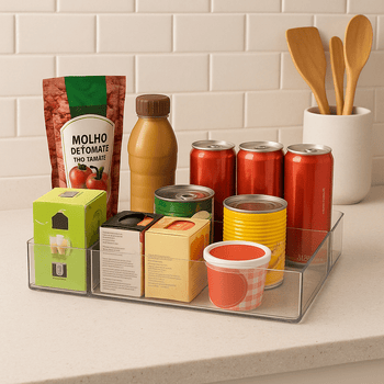 Kit Organizador De Gavetas 4 Peças Coleção Cozinha- Kit Organizador De Gavetas 4 Peças Design & Casa 