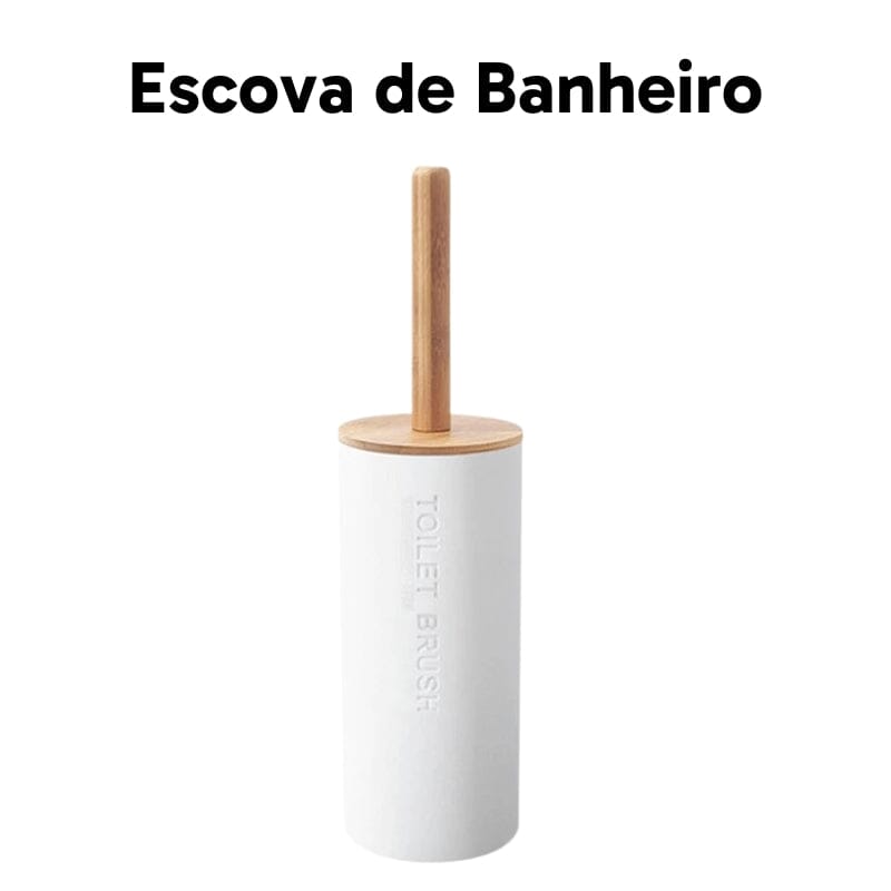 Kit para Banheiro Bambu Branco - Diversas Peças Kit para Banheiro Bambu Branco - Diversas Peças Design & Casa 