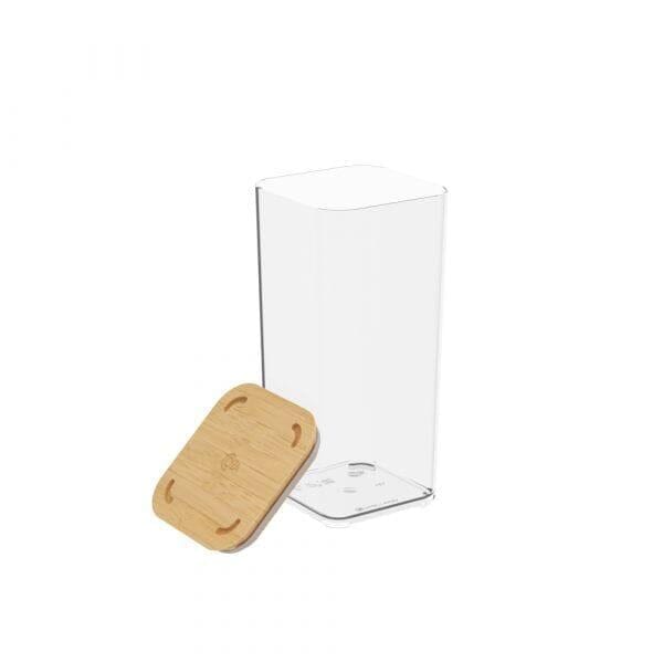 Kit Pote Hermético Bambu 1,2L Design & Casa 