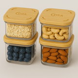 Kit Pote Hermético Bambu 230ml | Leve 4, Pague 3 Coleção Pote Hermético- Kit Pote Hermético Bambu 230ml | Leve 4, Pague 3 Design & Casa 