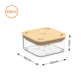 Kit Pote Hermético Bambu 230ml | Leve 4, Pague 3 Coleção Pote Hermético- Kit Pote Hermético Bambu 230ml | Leve 4, Pague 3 Design & Casa 