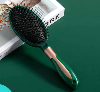 KLINA Hair Massage Air Cushion Comb Brush Scalp Hairbrush Detangle Anti Static Salon SPA Hairdressing Styling Tool Oval Round Design & Casa Oval Comb 