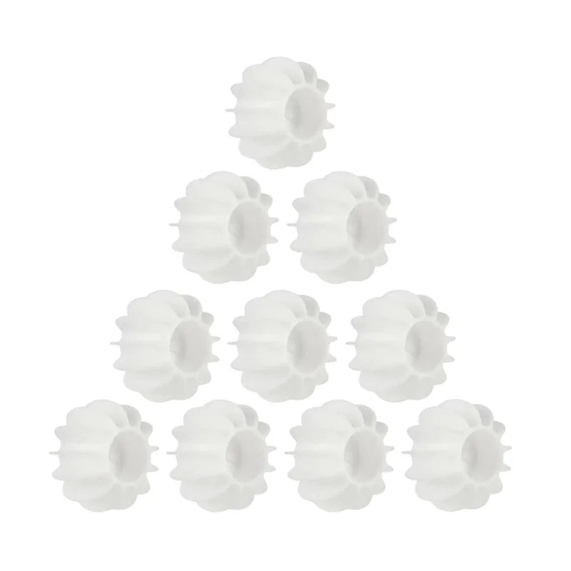 Laundry Ball Reusable Silicone Clothes Hair Cleaning Tools Pet Hair Remover Washing Machine Cat Hair Catcher Laundry Ball Design & Casa JIT-003-10PCS-White 