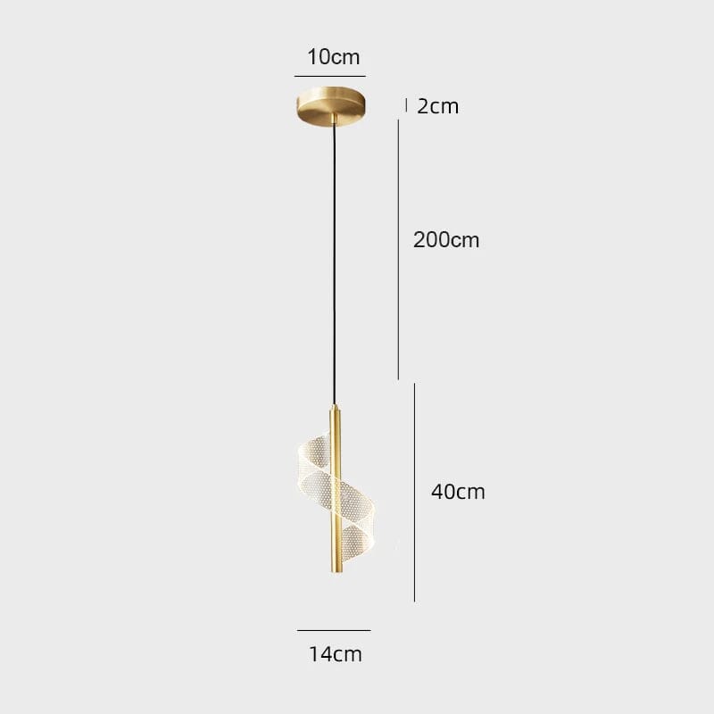 Luminária Pendente luminação interior Led Nordico Luminária Pendente luminação interior Led Nordico Design & Casa Dourado 1 Cabeça Luz fria 