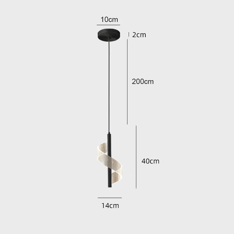 Luminária Pendente luminação interior Led Nordico Luminária Pendente luminação interior Led Nordico Design & Casa Preto 1 Cabeça Luz fria 