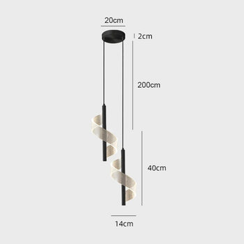 Luminária Pendente luminação interior Led Nordico Luminária Pendente luminação interior Led Nordico Design & Casa Preto 2 Cabeça Luz fria 