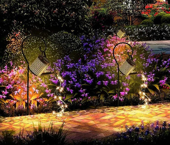 Luminária Solar de Jardim LED Chaleira Decorativa Lâmpada Solar de Jardim LED Chaleira Decorativa Design & Casa 