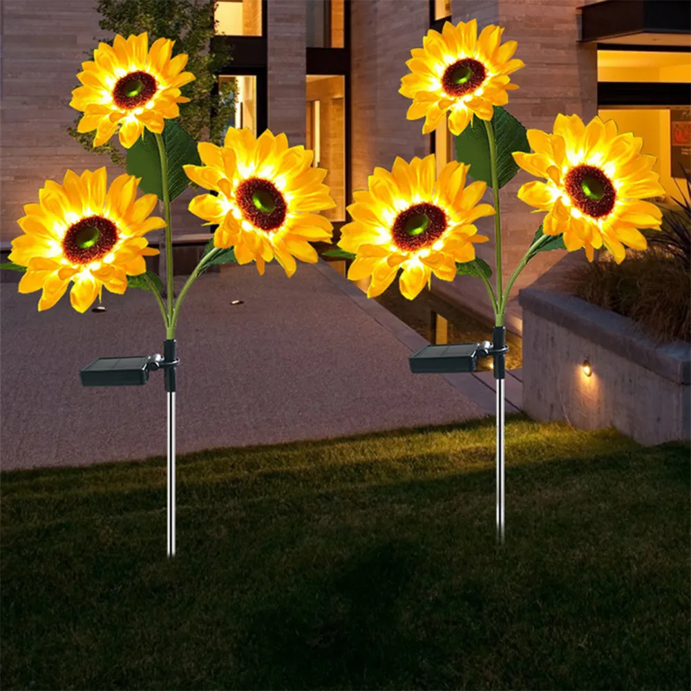 Luminária Solar para Jardim Áreas Externas Modelo Girassol Luminária Solar para Jardim Áreas Externas Modelo Girassol Design & Casa 