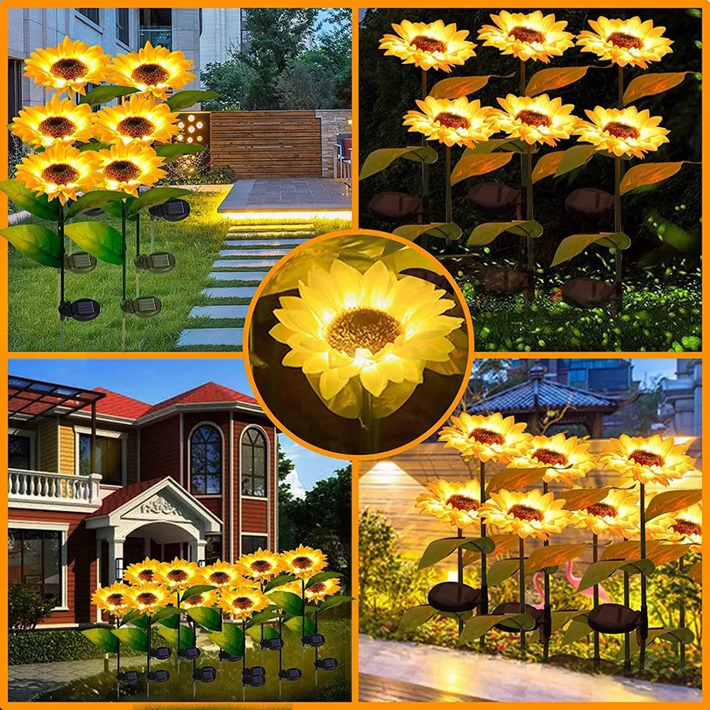 Luminária Solar para Jardim Áreas Externas Modelo Girassol Luminária Solar para Jardim Áreas Externas Modelo Girassol Design & Casa 