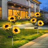 Luminária Solar para Jardim Áreas Externas Modelo Girassol Luminária Solar para Jardim Áreas Externas Modelo Girassol Design & Casa Luminária Solar Girassol 