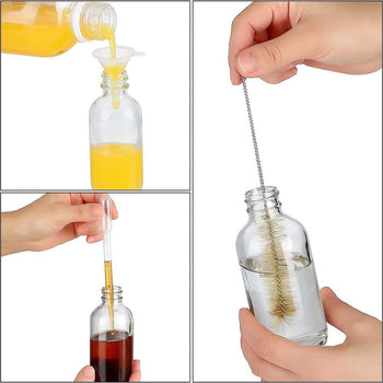 Mini Garrafa De Vidro Transparente Com Etiqueta E Marcador Mini Garrafa De Vidro Transparente Com Etiqueta E Marcador LightHousi 