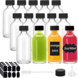 Mini Garrafa De Vidro Transparente Com Etiqueta E Marcador Mini Garrafa De Vidro Transparente Com Etiqueta E Marcador LightHousi 24 Peças 30ml 