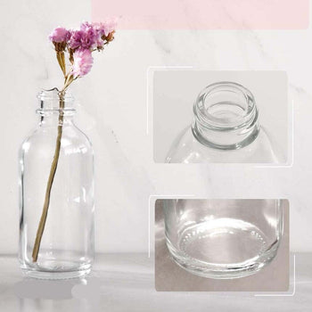 Mini Garrafa De Vidro Transparente Com Etiqueta E Marcador Mini Garrafa De Vidro Transparente Com Etiqueta E Marcador LightHousi 