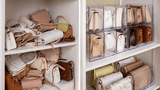 Organizador de Bolsas em Acrílico Com Divisórias Coleção Organização - Organizador De Acrílico Com Divisórias Para Bolsas LightHousi 