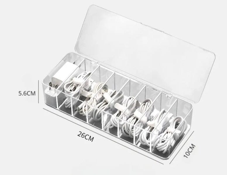 Organizador de Cabos Com Divisórias Organizador de Fios Com Divisórias - Coleção Organização Design & Casa 