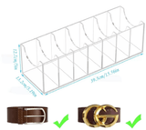 Organizador de Cinto em Acrílico com Divisórias Organizador de Cinto em Acrílico com Divisórias Design & Casa 