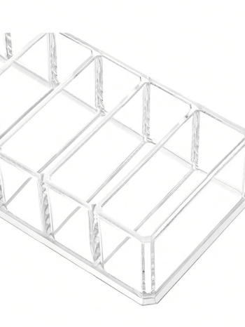 Organizador de Cosméticos em Acrílico Transparente 8 Compartimentos Organizador de Cosméticos em Acrílico Transparente 8 Compartimentos Design & Casa 