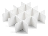 Organizador de Gaveta Multiuso com Divisórias Encaixáveis Grande 4 Peças Coleção Organizadores de Gaveta- Organizador de Gaveta Multiuso com Divisórias Encaixáveis Grande 4 Peças Design & Casa 