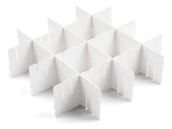 Organizador de Gaveta Multiuso com Divisórias Encaixáveis Grande 4 Peças Coleção Organizadores de Gaveta- Organizador de Gaveta Multiuso com Divisórias Encaixáveis Grande 4 Peças Design & Casa 