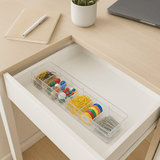 Organizador De Gavetas Com Divisórias Cristal Multiúso 2L Coleção Organizadore Multiuso- Organizador De Gavetas Com Divisórias Cristal Multiúso 2L Design & Casa 