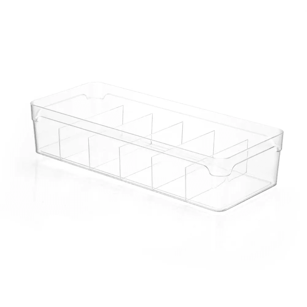 Organizador De Gavetas Com Divisórias Cristal Multiúso 3L Coleção Organizadores- Organizador De Gavetas Com Divisórias Cristal Multiúso 3L Design & Casa 
