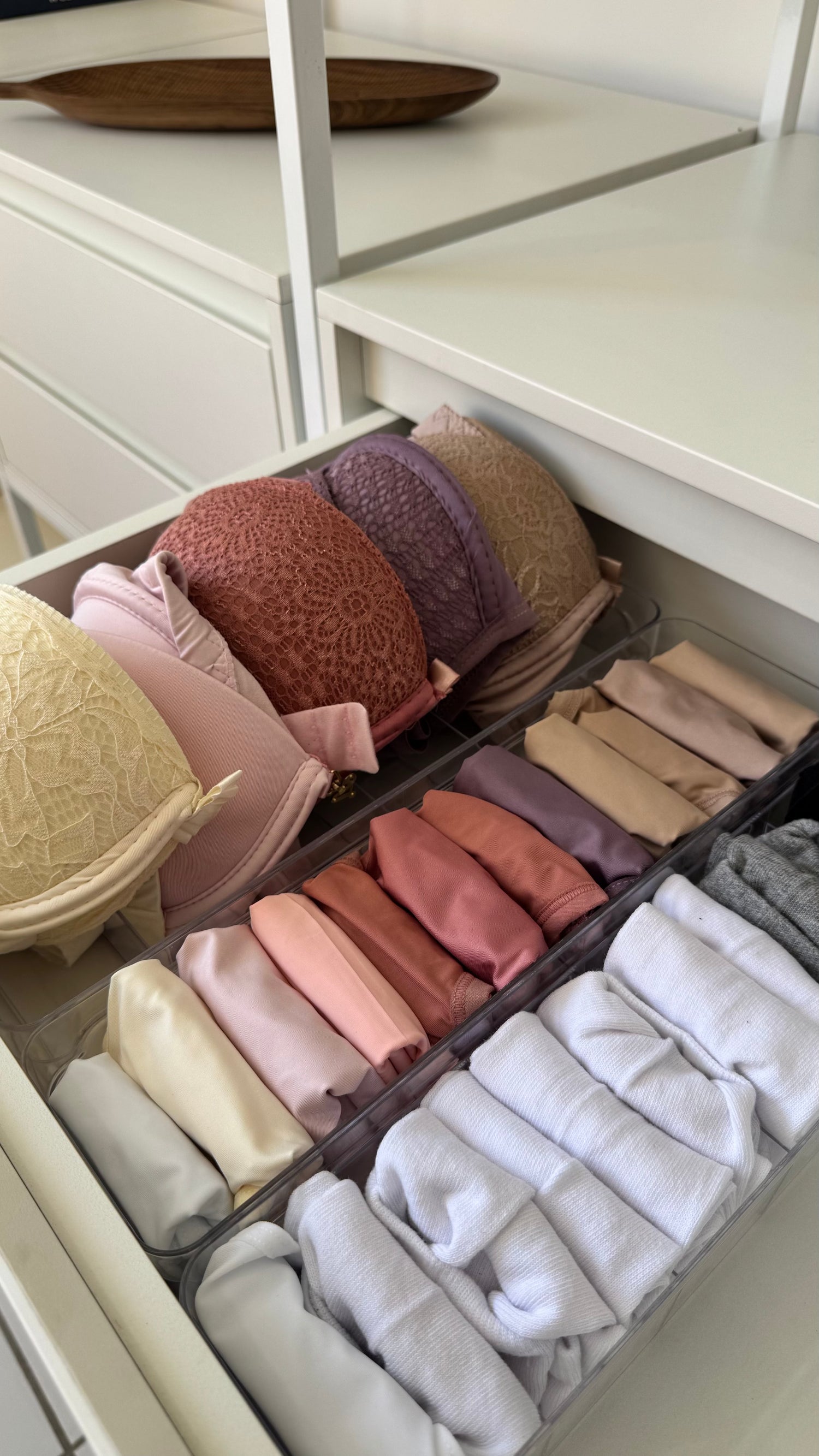 Organizador De Gavetas Com Divisórias | Kit com 3 Coleção Organizadores- Organizador De Gavetas Com Divisórias Cristal Multiúso 4,3L Design & Casa 