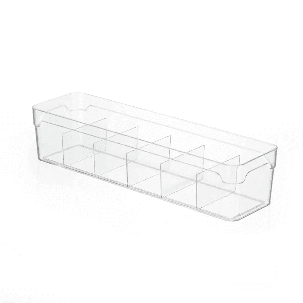 Organizador De Gavetas Com Divisórias | Kit com 3 Coleção Organizadores- Organizador De Gavetas Com Divisórias Cristal Multiúso 4,3L Design & Casa 