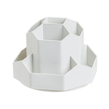 Organizador de Mesa Com Divisória Escritório 01 - Organizador de Mesa Com Divisória Design & Casa Branco 