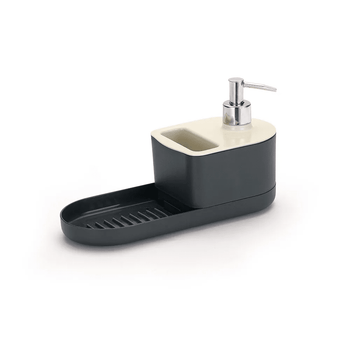 Organizador de Pia com Dispenser de Detergente e Suporte para Esponjas Coleção Cozinha- Organizador de Pia com Dispenser de Detergente e Suporte para Esponjas Design & Casa 