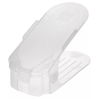 Organizador de Sapatos Antiderrapante com Regulagem de Altura Coleção Organização - Organizador de Sapatos Sapateira Versátil LightHousi Transparente 10 pcs 