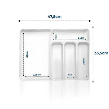 Organizador De Talheres Para Gaveta Ajustável Organizador De Talheres Para Gaveta Ajustável Design & Casa 