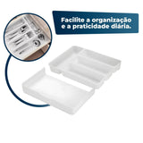 Organizador De Talheres Para Gaveta Ajustável Organizador De Talheres Para Gaveta Ajustável Design & Casa 