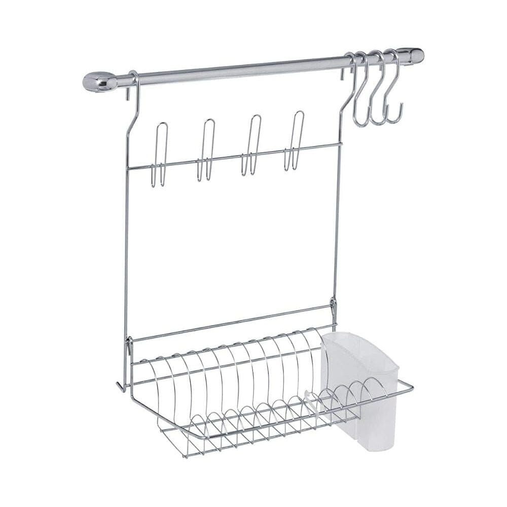 Organizador de Utensílios Com Escorredor de Louça 6 Peças Cromado Organizador de Utensílios Com Escorredor de Louça 6 Peças Cromado Design & Casa 