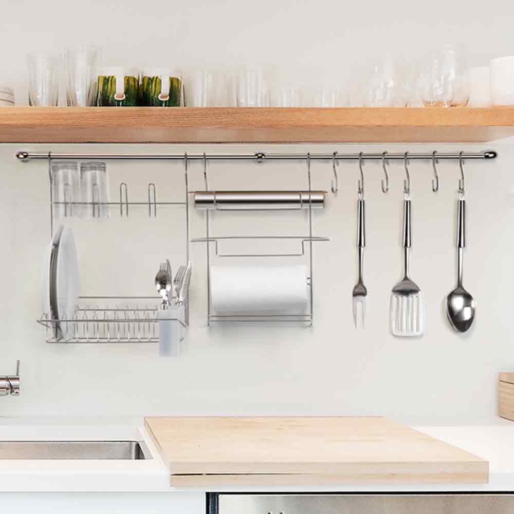 Organizador de Utensílios Com Escorredor de Louça Cromado Organizador de Utensílios Com Escorredor de Louça Cromado Design & Casa Cromado 
