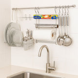 Organizador de Utensílios Com Escorredor de Louça Organizador de Utensílios Com Escorredor de Louça Cromado Design & Casa 