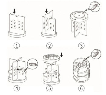 Organizador Maquiagem Acrílico Giratório (Rascunho) Design & Casa 