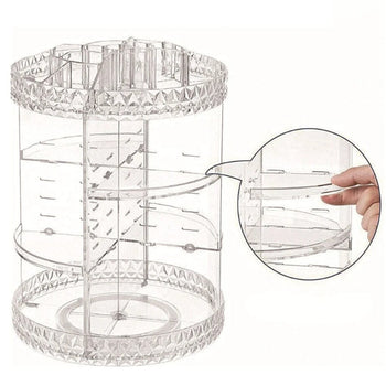 Organizador Maquiagem Acrílico Giratório (Rascunho) Design & Casa 