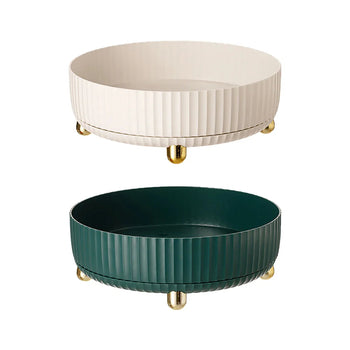 Organizador Multiuso Giratório Multicor Organizador Multiuso Giratório Multicor LightHousi 2 peças (1 Verde 1 Branco) 