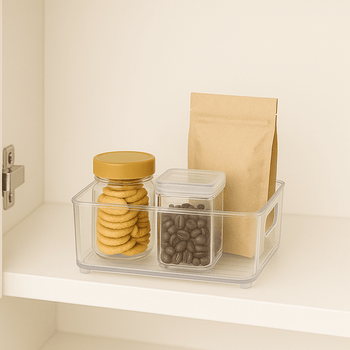 Organizador Multiuso Transparente 3,4L Organizador Multiuso Transparente 3,4L Design & Casa 