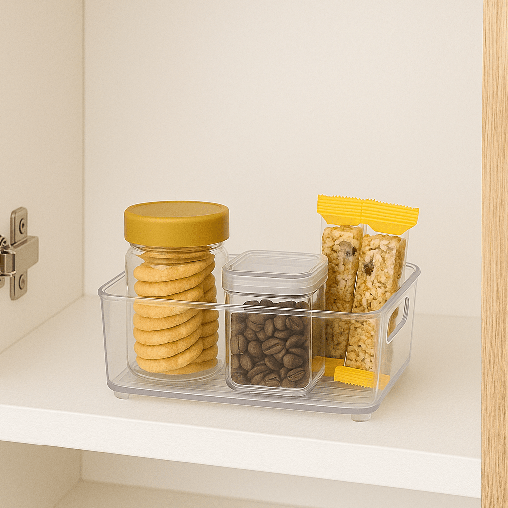 Organizador Multiuso Transparente 3,8L Organizador Multiuso Transparente 3,8L Design & Casa 