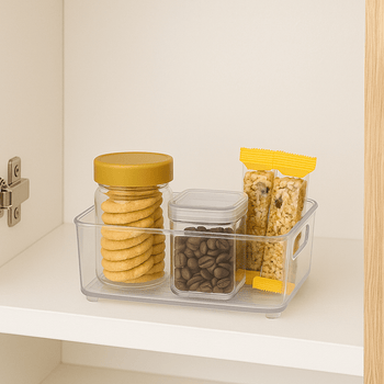 Organizador Multiuso Transparente 3,8L Organizador Multiuso Transparente 3,8L Design & Casa 