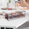 Organizador Para Maquiagem Duplo Acrílico Coleção Organizadores Para Maquiagem- Organizador Para Maquiagem Duplo Acrílico Design & Casa 