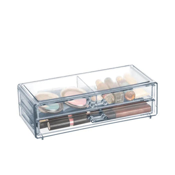 Organizador Para Maquiagem Duplo Acrílico Coleção Organizadores Para Maquiagem- Organizador Para Maquiagem Duplo Acrílico Design & Casa 