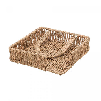 Porta Guardanapos de Sisal com Aparador Coleção Guardanapo- Porta Guardanapos de Sisal com Aparador Design & Casa 