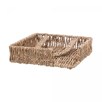 Porta Guardanapos de Sisal com Aparador Coleção Guardanapo- Porta Guardanapos de Sisal com Aparador Design & Casa 