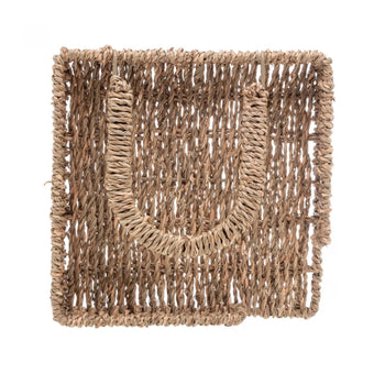 Porta Guardanapos de Sisal com Aparador Coleção Guardanapo- Porta Guardanapos de Sisal com Aparador Design & Casa 