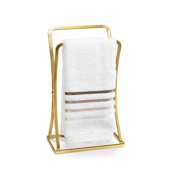 Porta Toalha de Rosto para Bancada Dourado Porta Toalha de Rosto para Bancada Dourado Design & Casa 